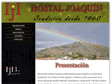 Tablet Screenshot of hostaljoaquin.com